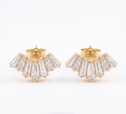 baguette diamond earring​

