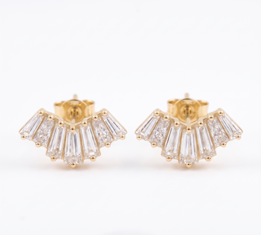 baguette diamond earring​

