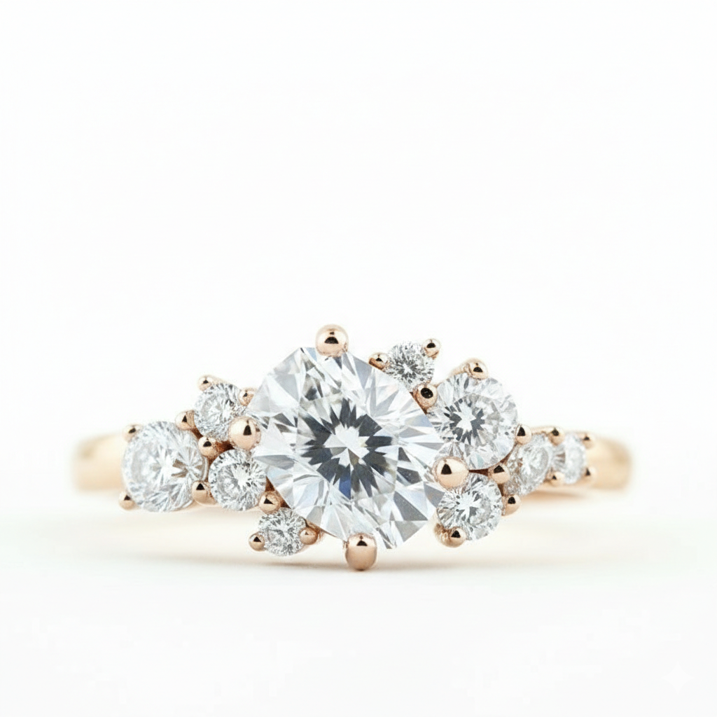 1.34 ct Oval Lab-Grown Engagement Ring