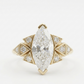 3.930ct Marquise Cut Lab-Grown Diamond Engagement Ring