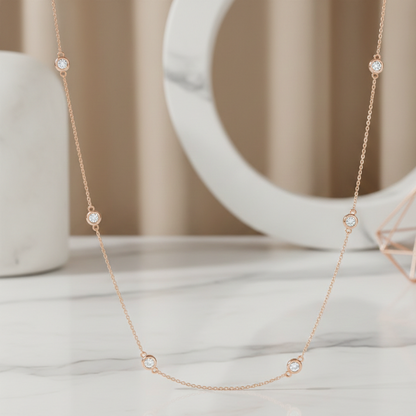0.30 Ct Round Lab Diamond Pendant Necklace – Everyday Luxury