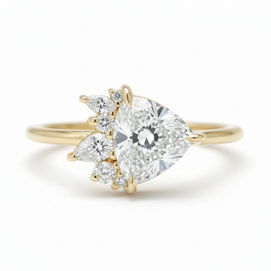 2.40 ct Trillion Cut Lab-Grown Diamond Engagement Ring