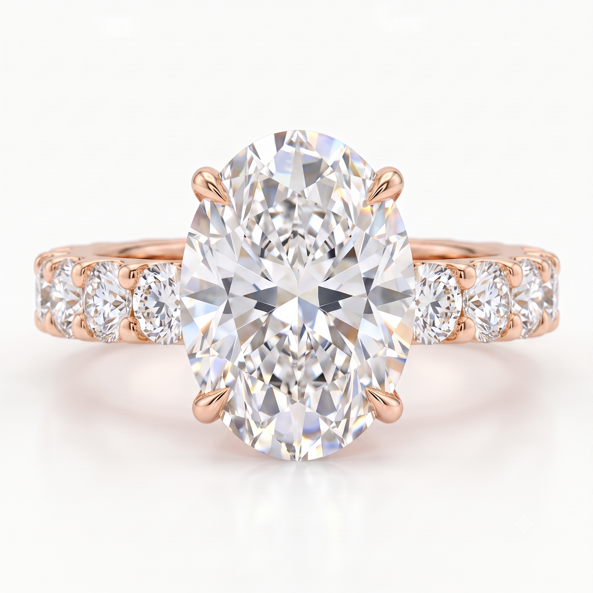 3.120ct Oval Cut 7x9mm Lab-Grown Ring