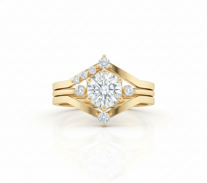 cushion cut lab grown diamond ring​

