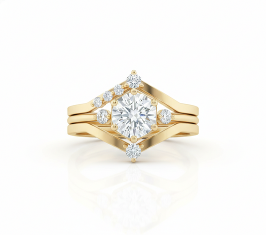 cushion cut lab grown diamond ring​

