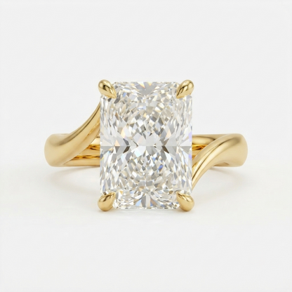 3 Carat Radiant Lab Grown Diamond Engagement Ring