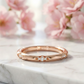 14K Rose Gold Lab-Grown Diamond Wedding Band Ring