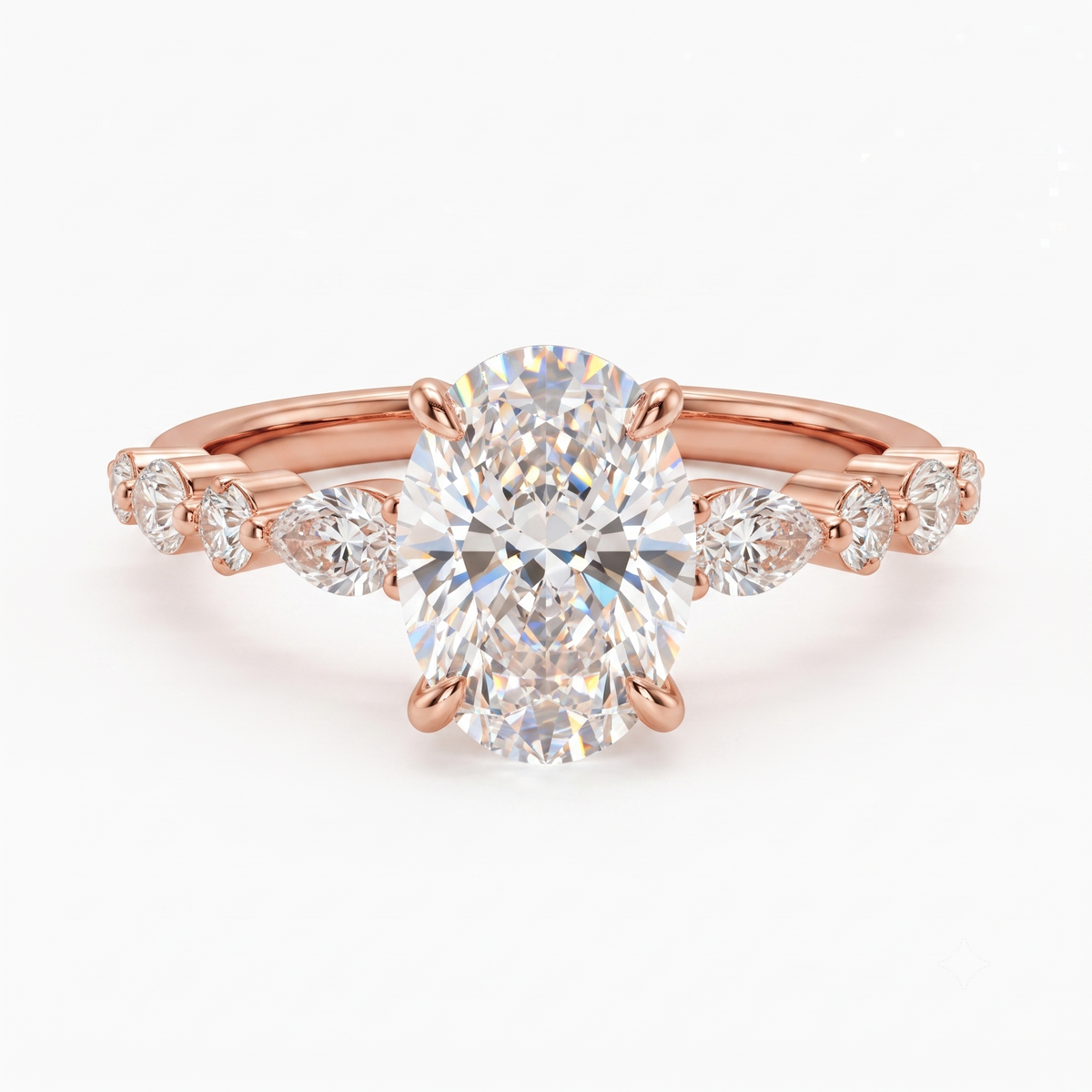 2.30 ct Oval Lab-Grown Diamond Engagement Ring