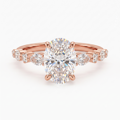 2.30 ct Oval Lab-Grown Diamond Engagement Ring