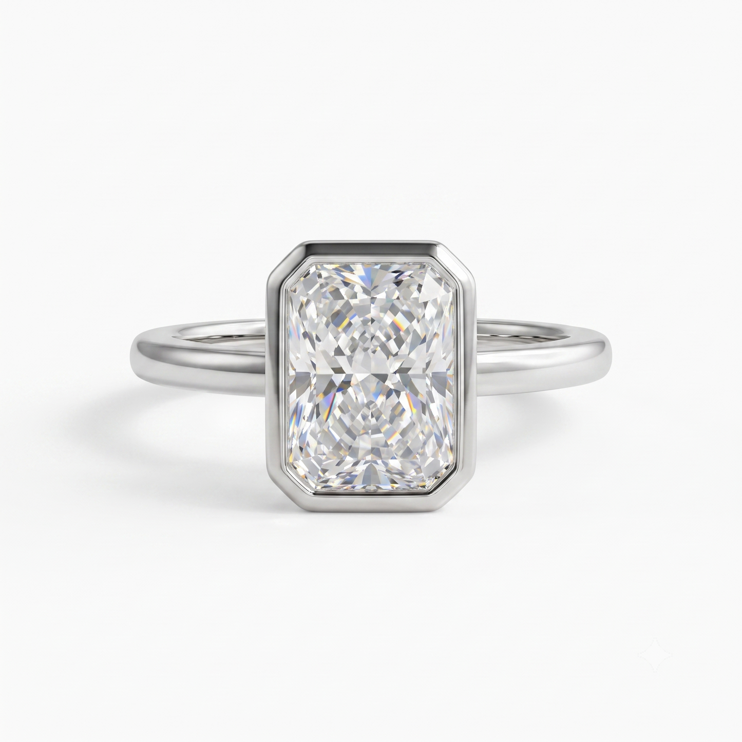 3.00ct Radiant Cut Lab-Grown Solitaire Ring