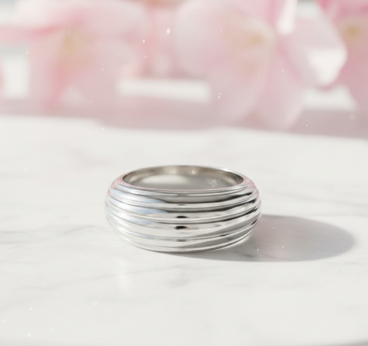 14K Solid Gold Band Ring – Minimalist Gold Wedding Band