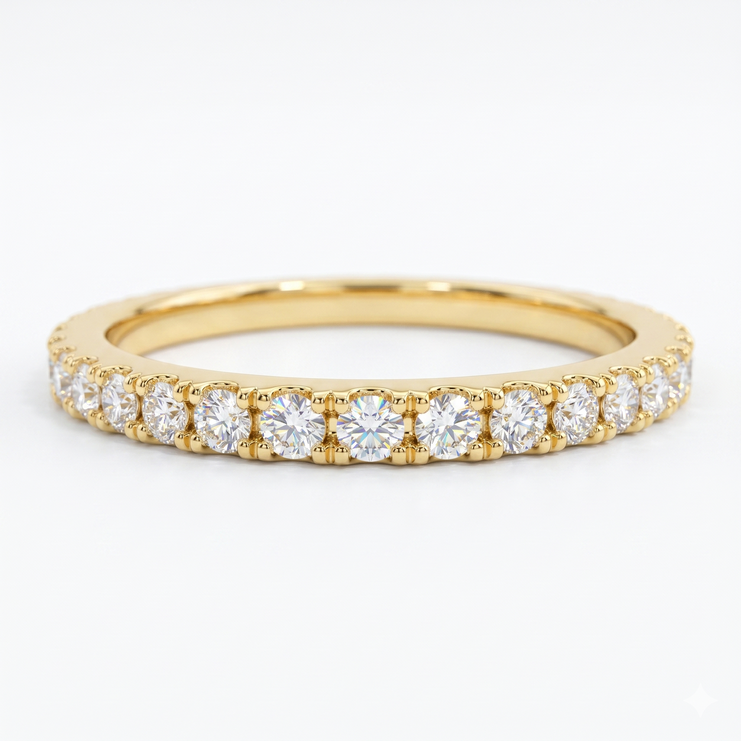 Micro Pave Eternity Lab-Grown Ring