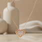 0.100 Ct  Lab-Grown Diamond Heart Necklace