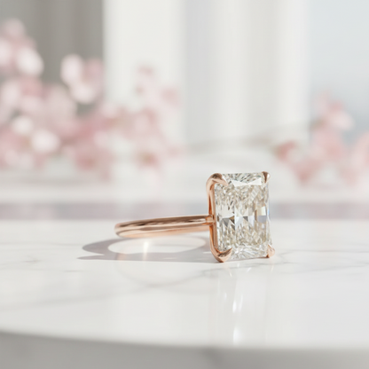 moissanite engagement rings radiant cut
