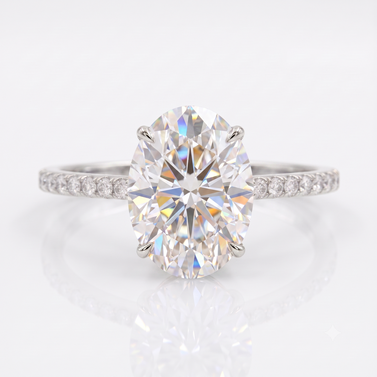 2.68 ct Oval Lab-Grown Diamond Engagement Ring – Ethical Luxury
