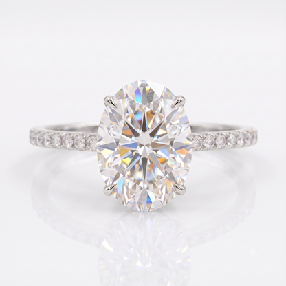 2.68 ct Oval Lab-Grown Diamond Engagement Ring – Ethical Luxury