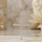 0.120 Ct Lab-Grown Diamond Cross Necklace – 14K Rose Gold