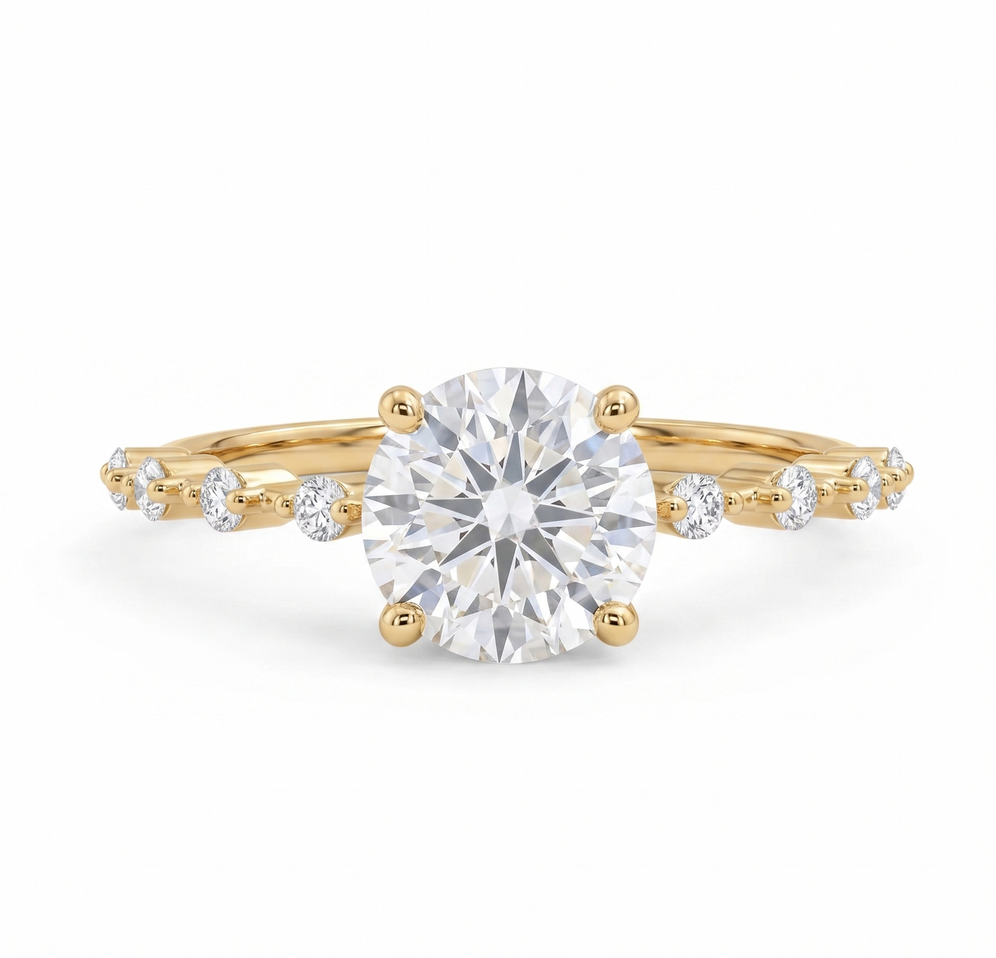 1.620 CT Round cut Lab-Grown Diamond Engagement Ring
