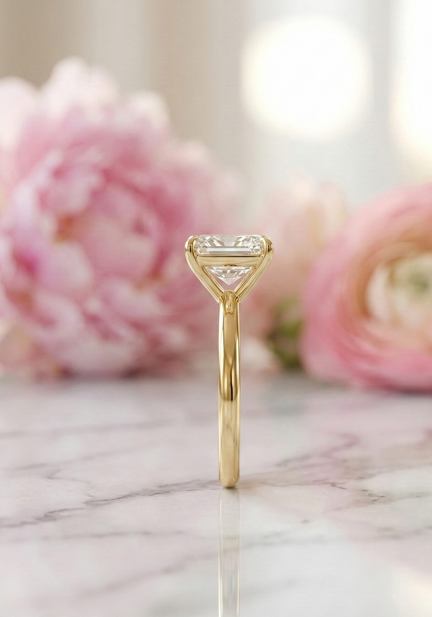 2.00 Ct Radiant Cut Lab Grown Diamond Solitaire Ring
