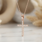 14K Gold Moissanite Cross Necklace – Dainty Religious Jewelry