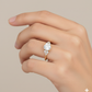 1.14ct Round Cut Lab-Grown Diamond Engagement Ring 14k Yellow Gold