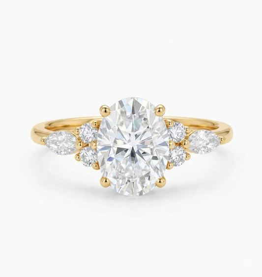 1.750ct Oval Lab Grown Diamond Engagement Ring