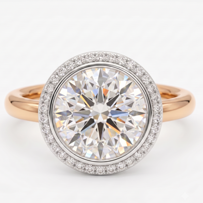 diamond halo ring​

