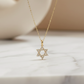 Spiritual Star of David Pendant – 14K Gold Lab Diamonds
