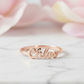 14K Solid Gold Personalized Name Ring – Custom Jewelry