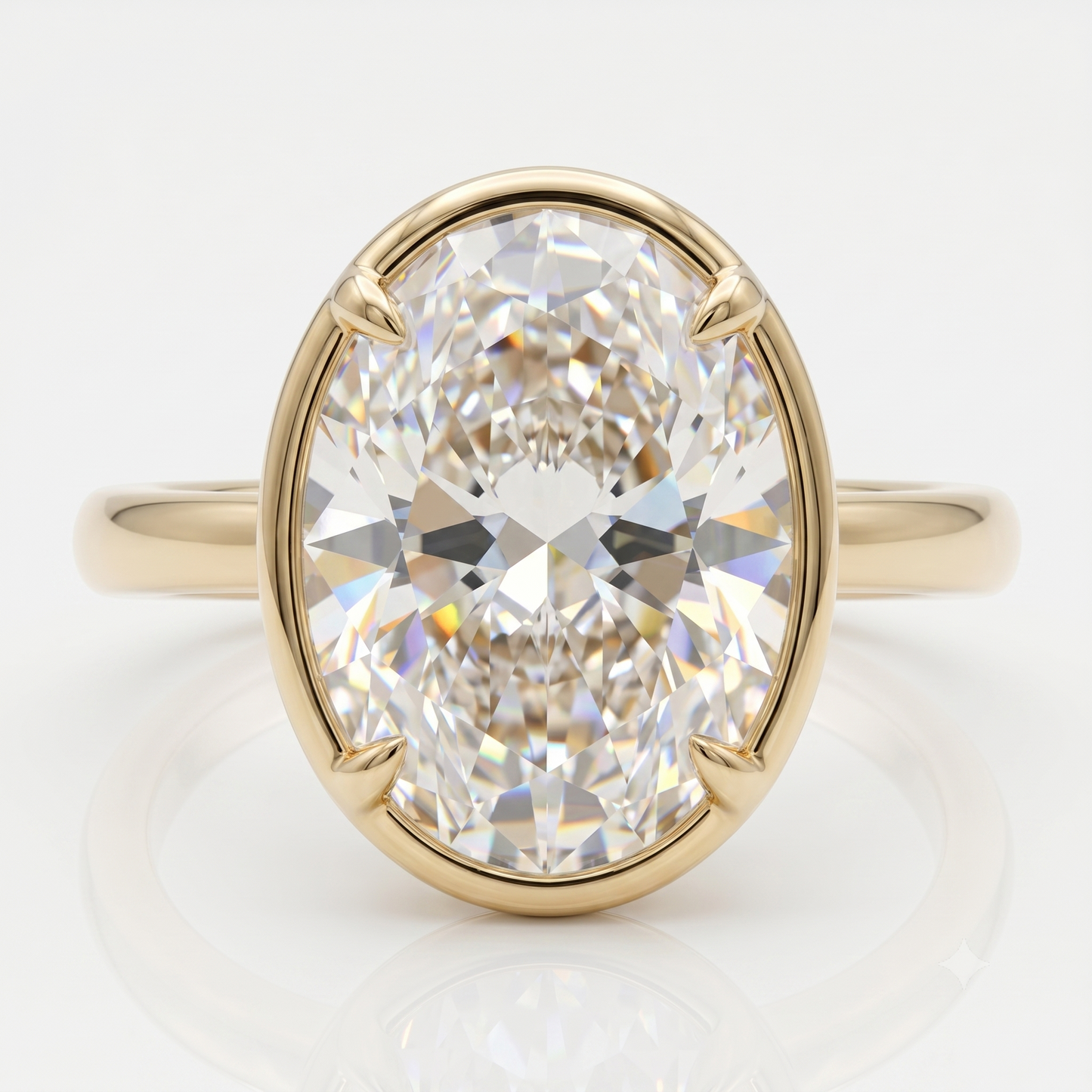 1.50CT Oval Cut Lab-Grown Engagement Ring