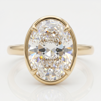 1.50CT Oval Cut Lab-Grown Engagement Ring