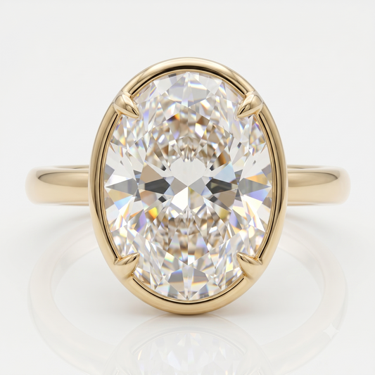 1.50CT Oval Cut Lab-Grown Engagement Ring
