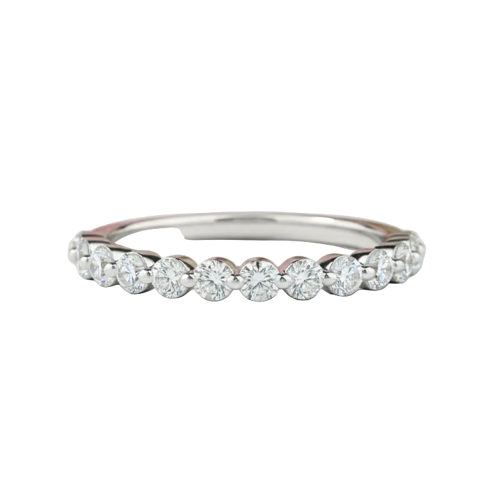 0.390 Ct Lab Grown Diamond Bubble Wedding Band