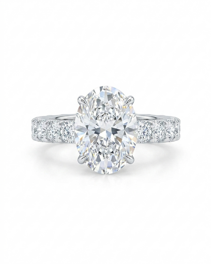 3.120ct Oval Cut 7x9mm Lab-Grown Ring