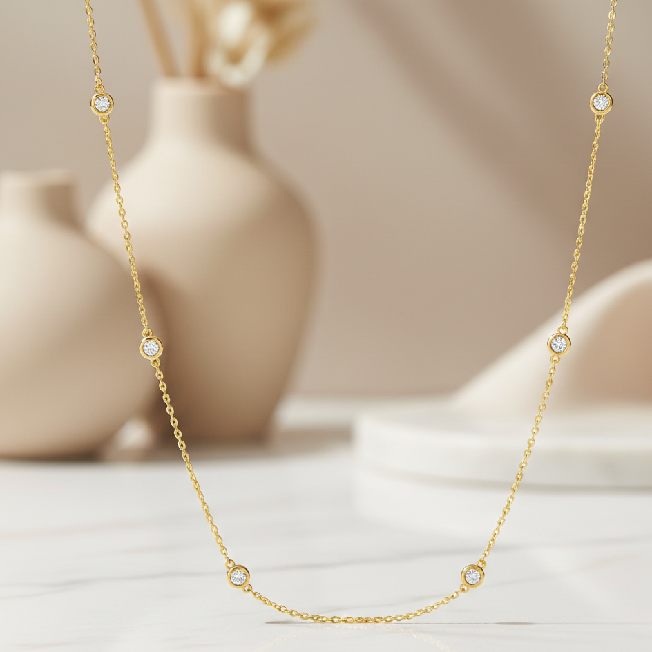 0.30 Ct Round Lab Diamond Pendant Necklace – Everyday Luxury