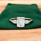 2.10ct Emerald Cut Lab Grown Diamond Engagement Ring • 3-Stone