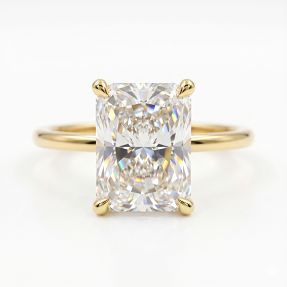 1.5 CT Radiant Cut Solitaire Lab-Grown Engagement Ring