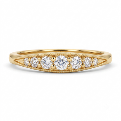 0.200 ct Vintage Inspired Lab Grown Diamond Wedding Band