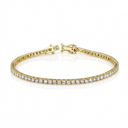 Diamond Tennis Bracelet, 4 Prong, 4.00ct, 14k Solid White Yellow Rose Gold, Mother's day gift