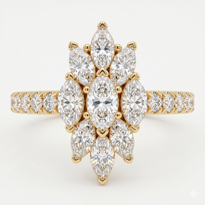 Marquise Diamond Engagement Ring