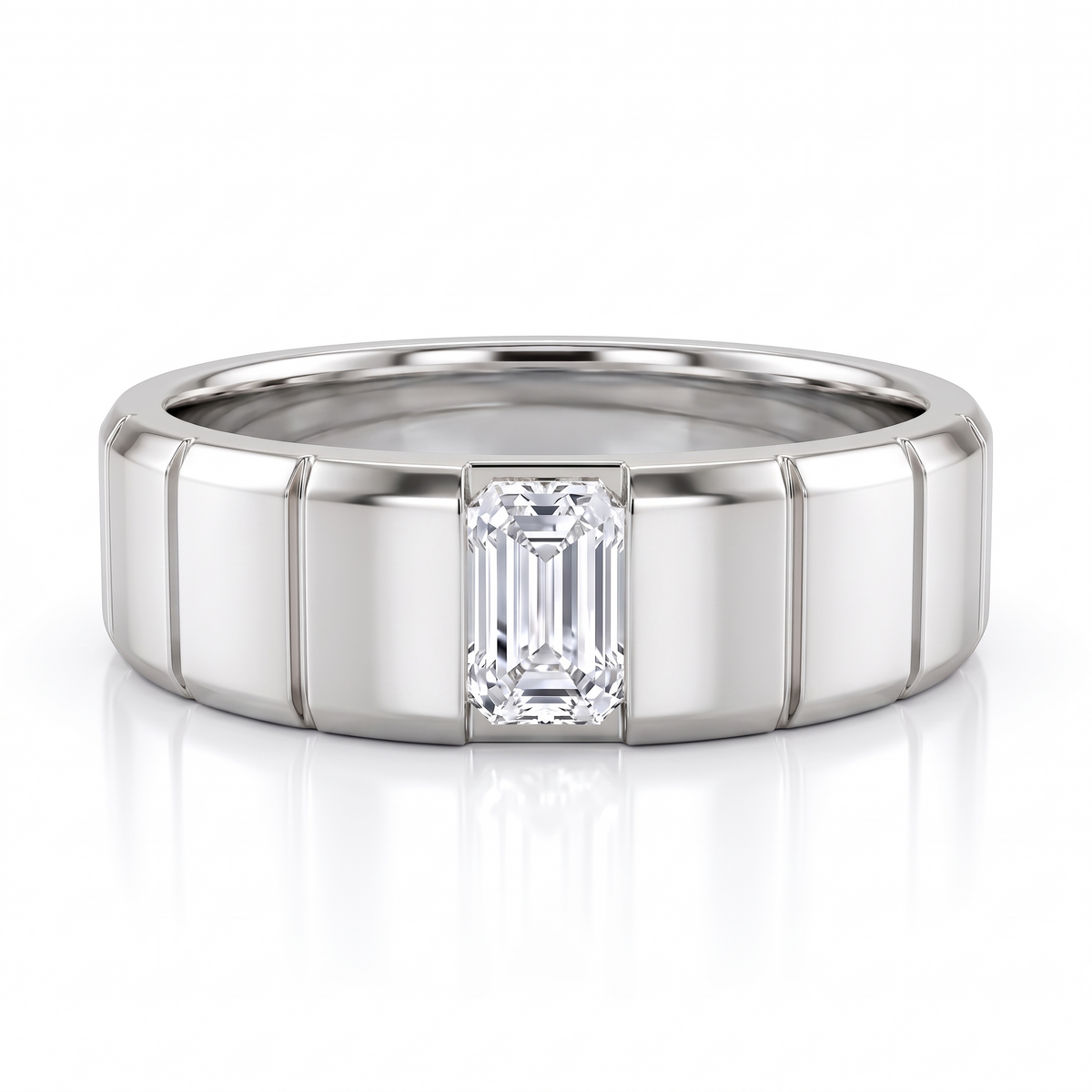 mens gold emerald ring​

