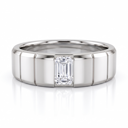 mens gold emerald ring​


