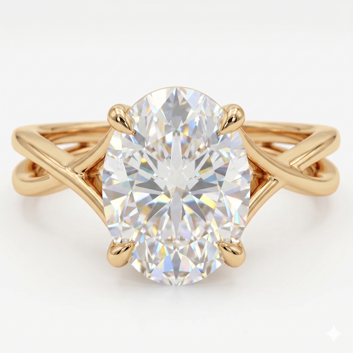 1.50ct Oval cut  Solitaire Natural Diamond Engagement Ring
