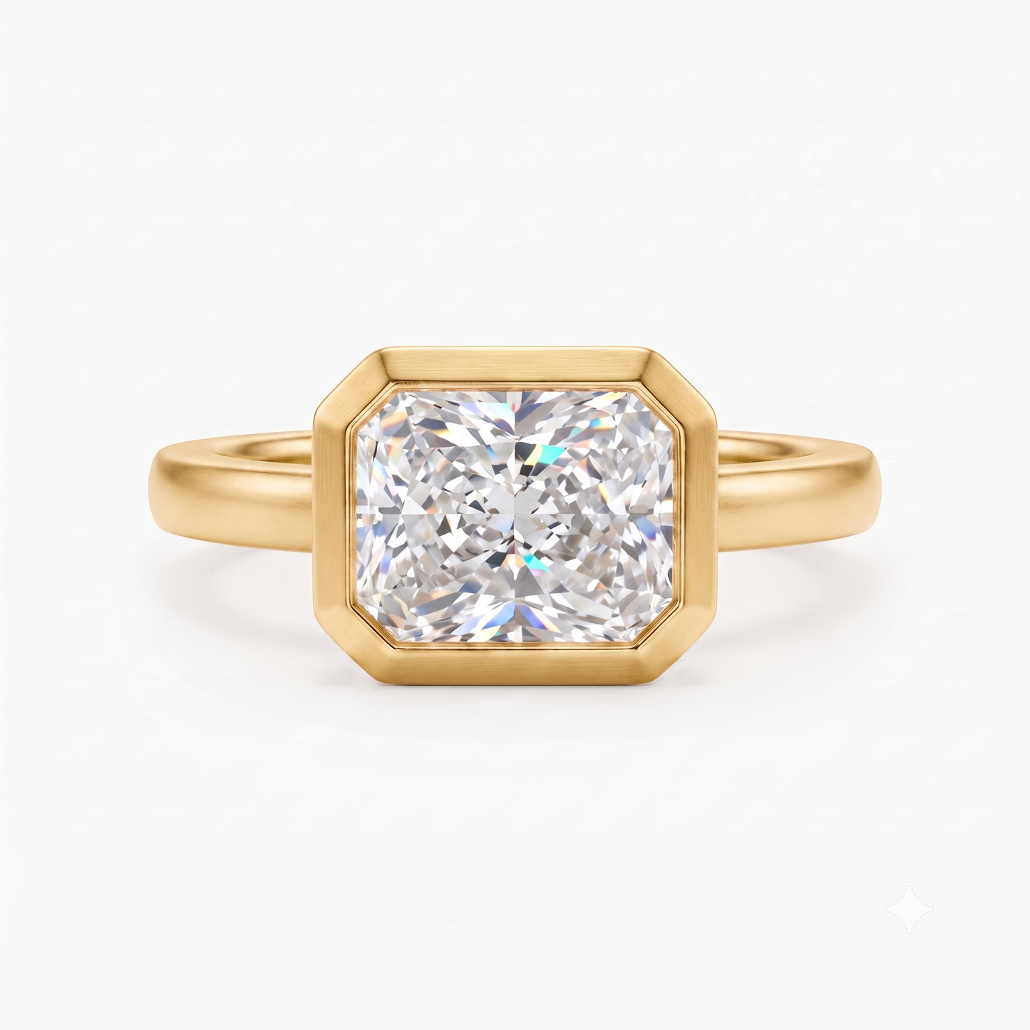 2.00CT Radiant Cut Lab-Grown Solitaire Ring