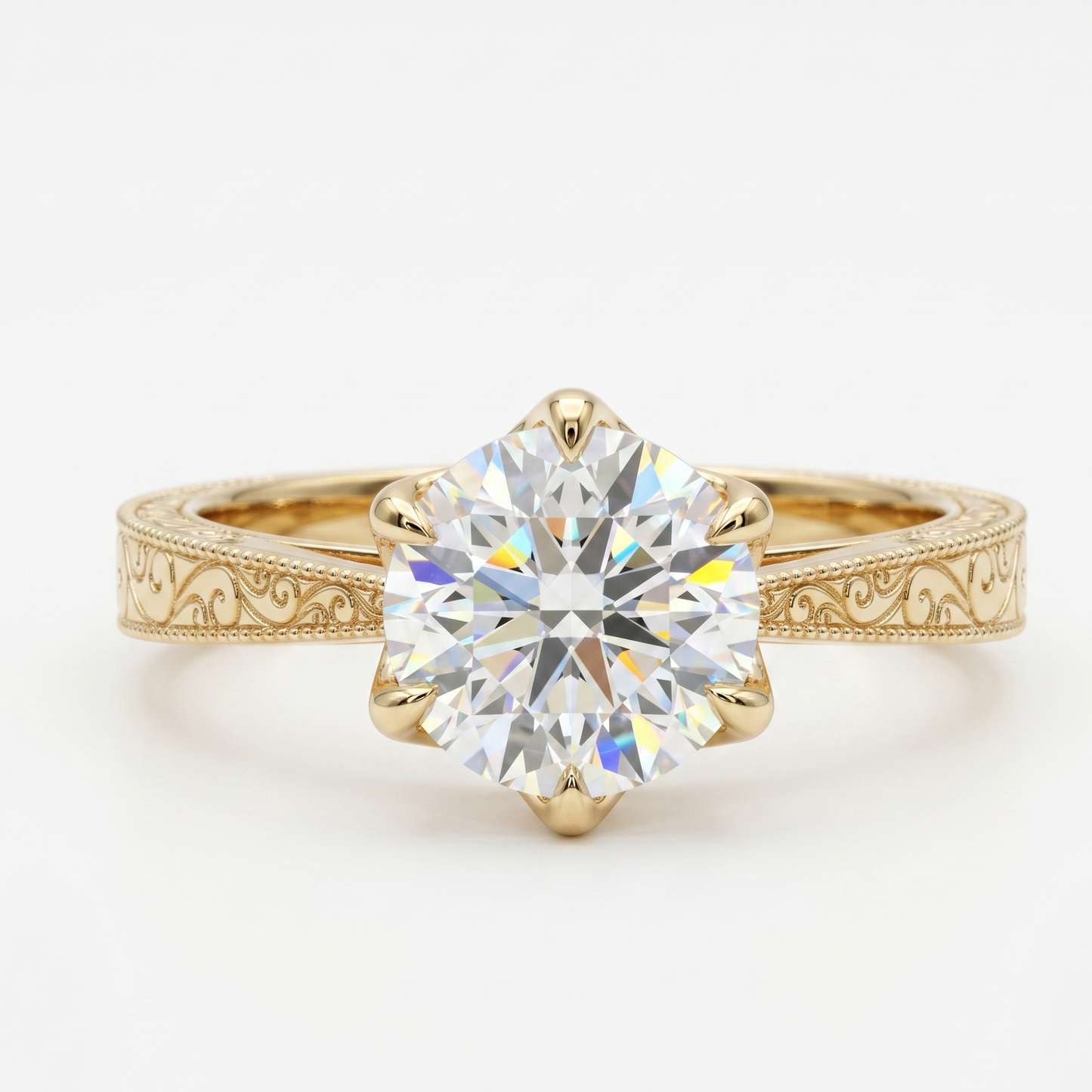 1.00ct Round Cut Lab-Grown Ring