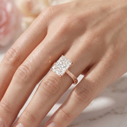 2 Ct Radiant Cut Lab Grown Diamond Ring