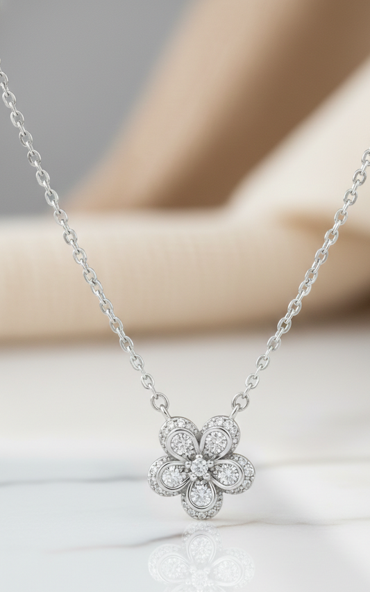 diamond pendant necklace white gold​

