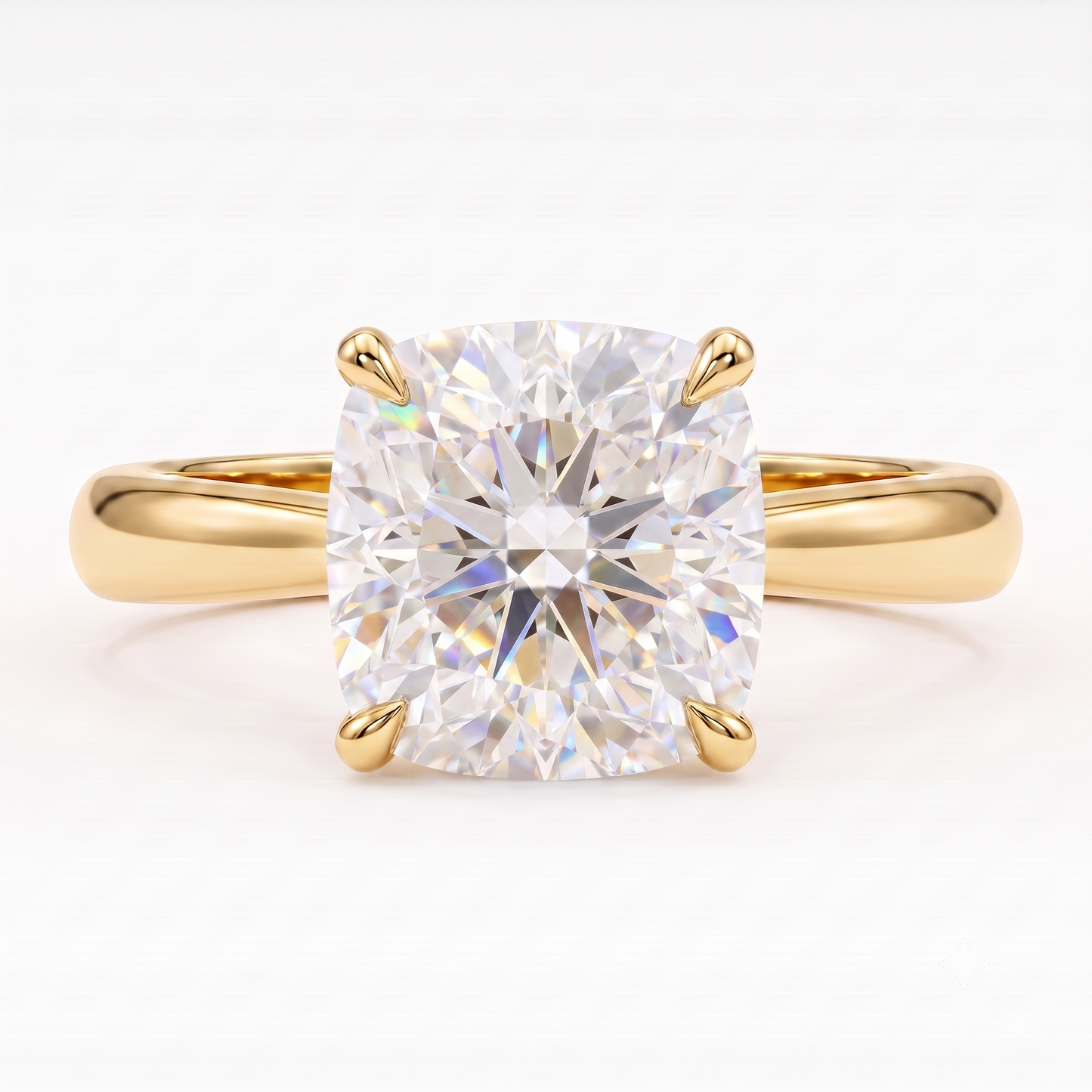 1.00CT Cushion Cut Lab Grown Diamond Engagement Ring