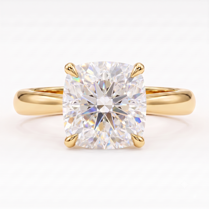 1.00CT Cushion Cut Lab Grown Diamond Engagement Ring