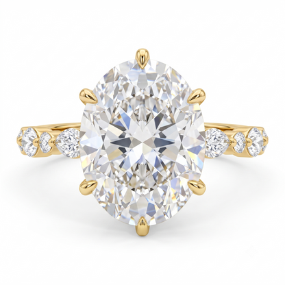 1.40ct Oval Cut Lab Grown Diamond Engagement Ring
